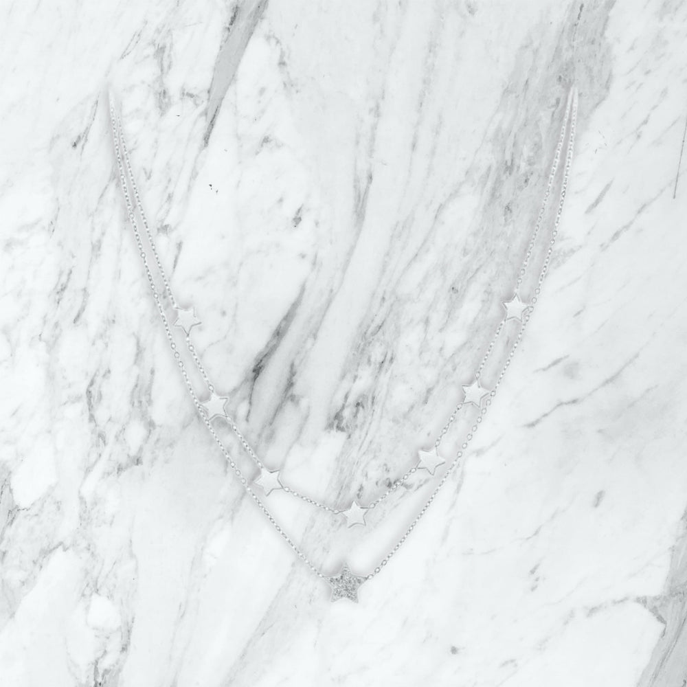 Collier Swarovski — Argent — Wise