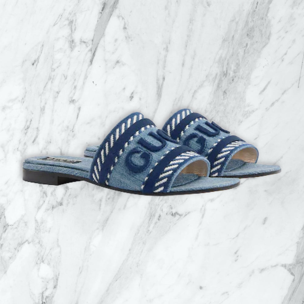 Claquette Gucci — Bleu — Wise