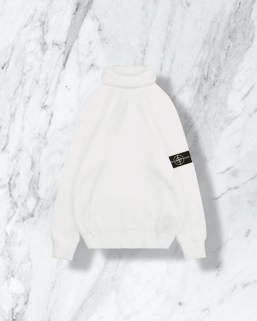 Stone Island Pull Coton — Blanc — Wise