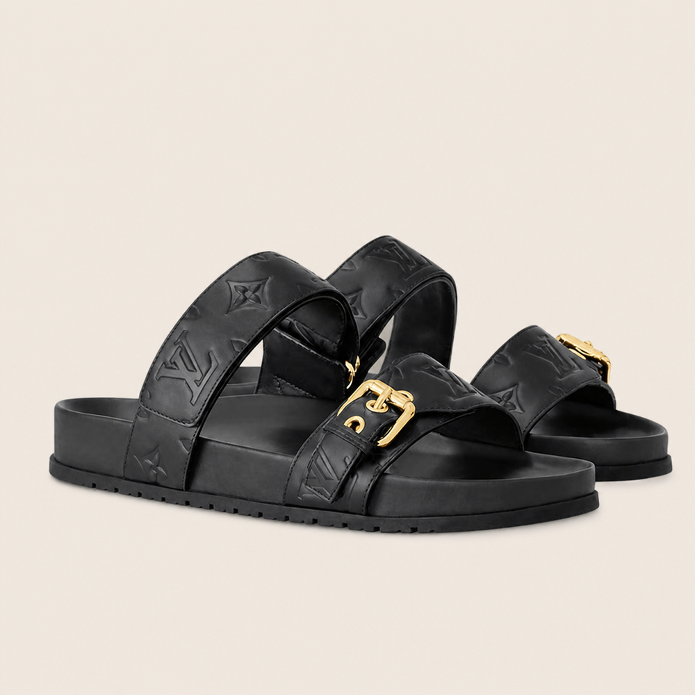 Claquette Louis Vuitton — Noir