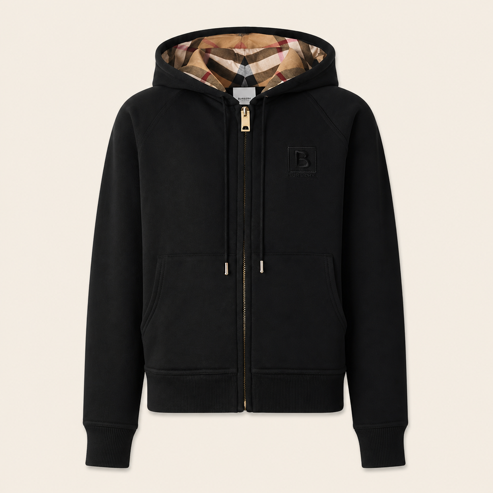 Veste Burberry Zip — Noir