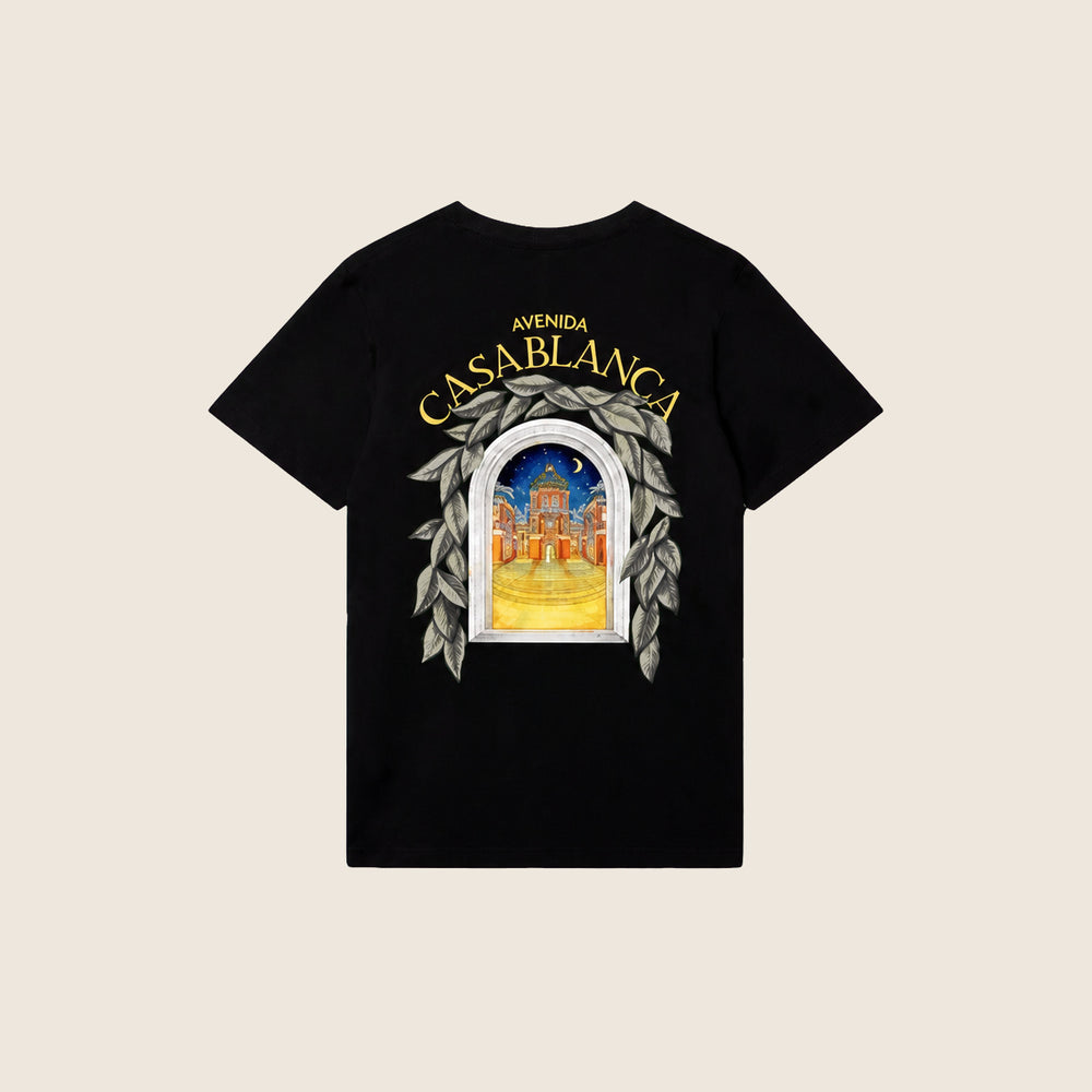 Tee-shirt Casablanca — Noir Avenida