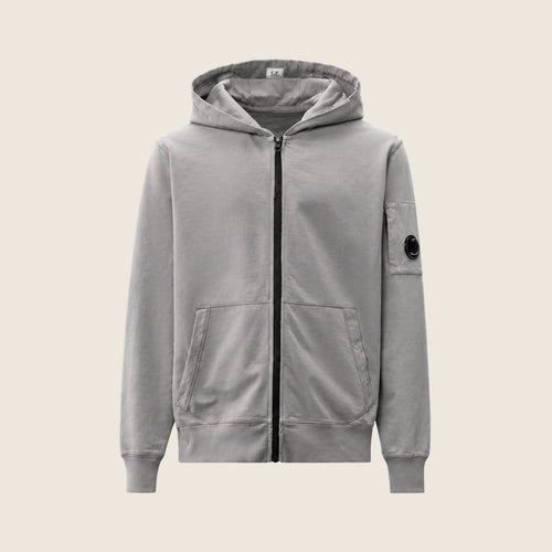 Sweat zippé CP Company — Gris perle