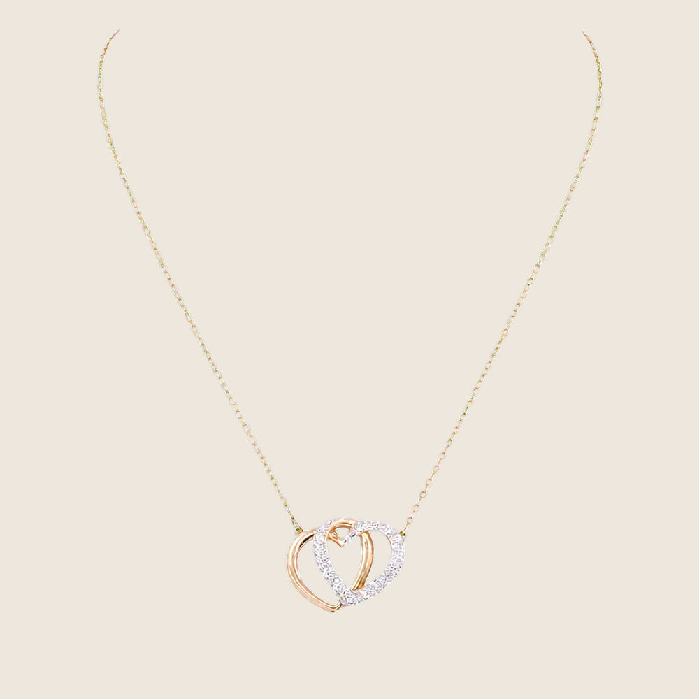 Collier Fred — Or rose cœur
