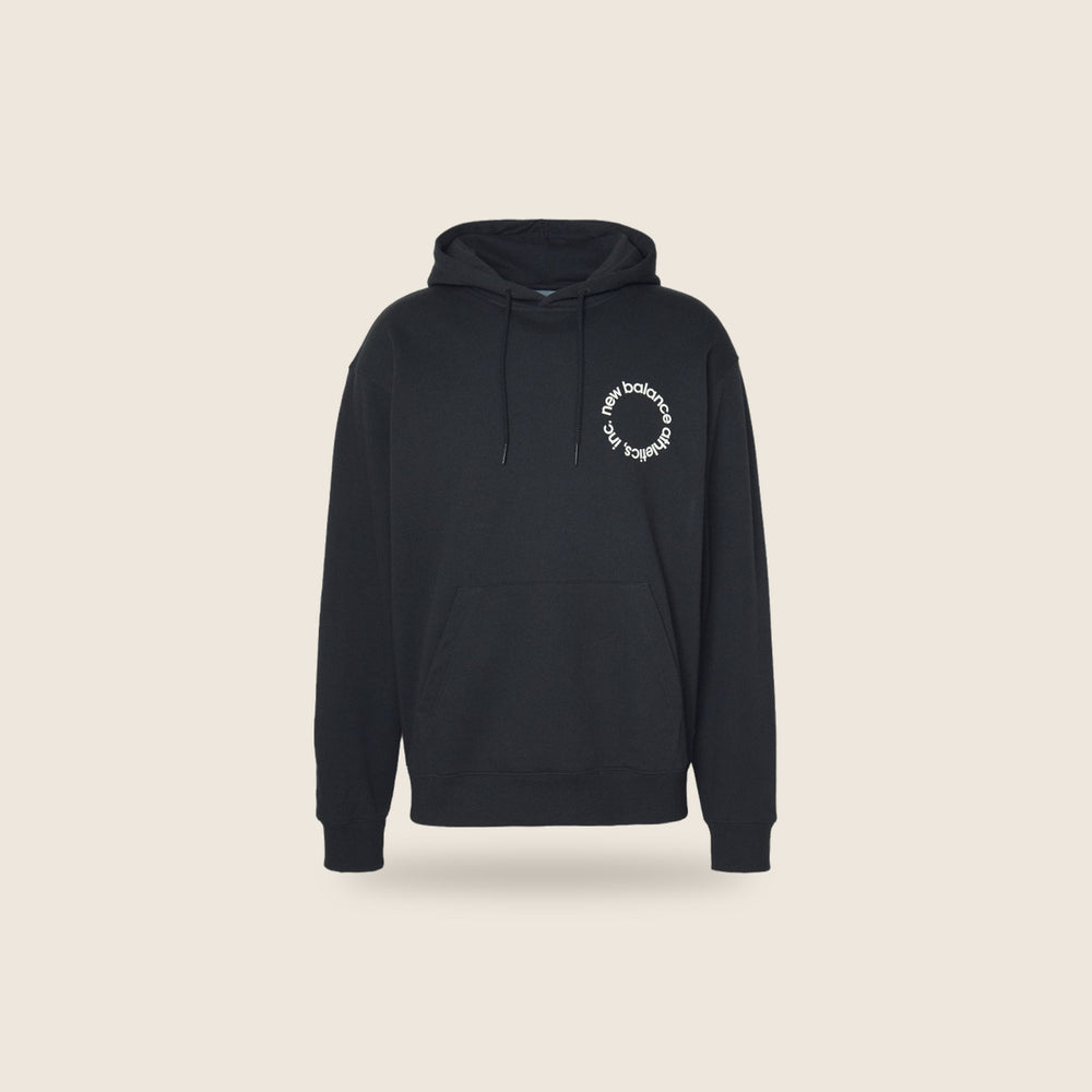 Sweat à capuche New Balance — Noir logo cercle