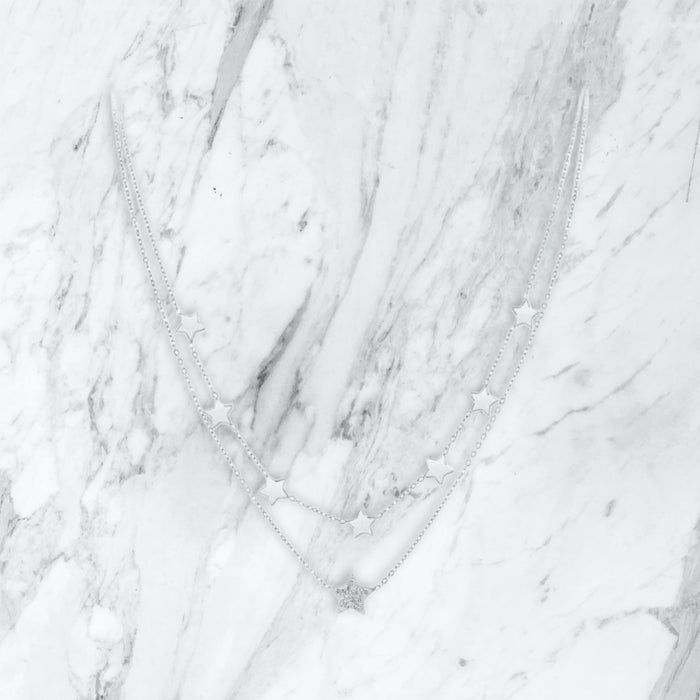 Collier Swarovski — Argent — Wise