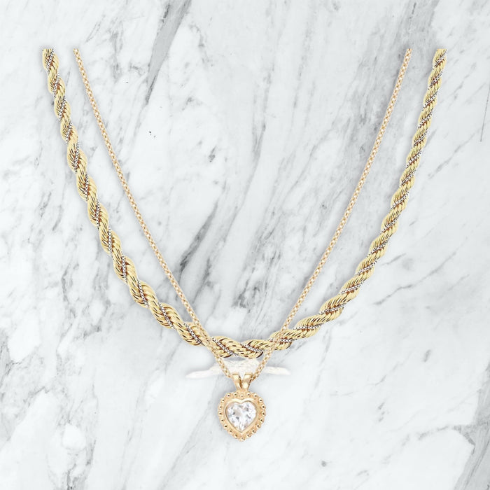 Collier Swarovski — Or — Wise