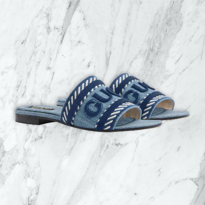Claquette Gucci — Bleu — Wise