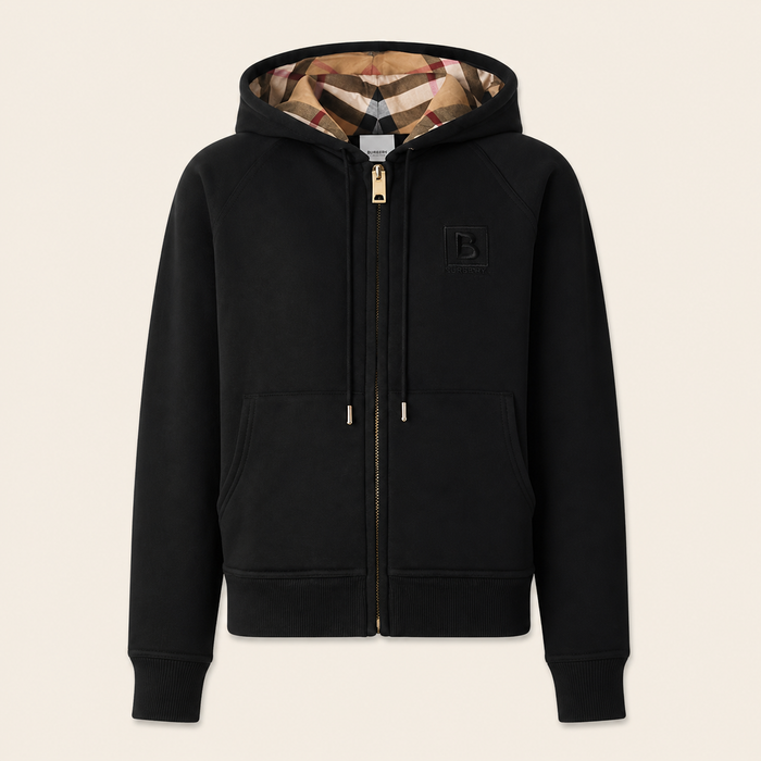 Veste Burberry Zip — Noir