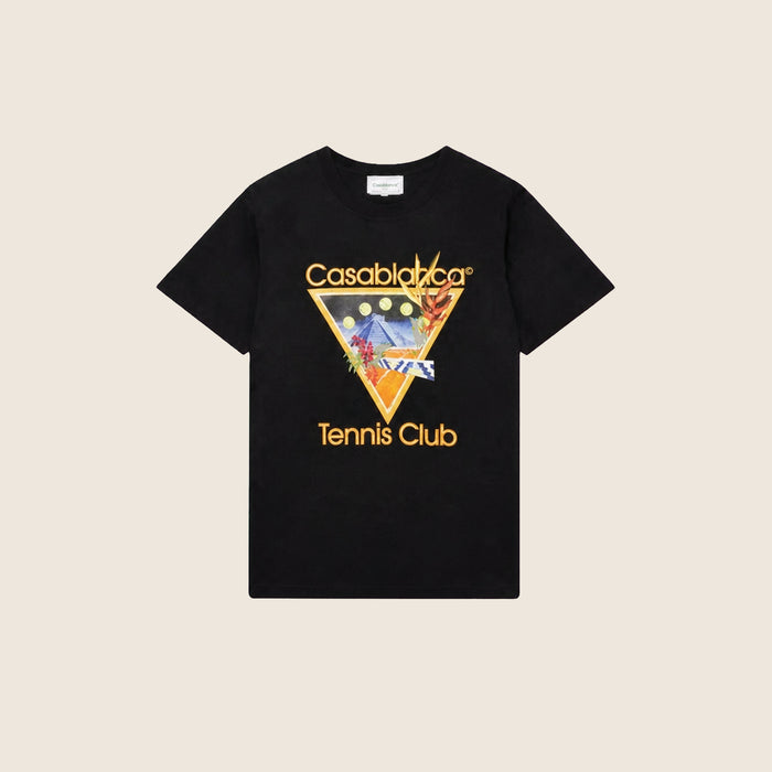 Tee-shirt Casablanca — Noir Tennis Club