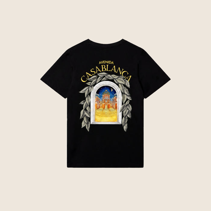 Tee-shirt Casablanca — Noir Avenida