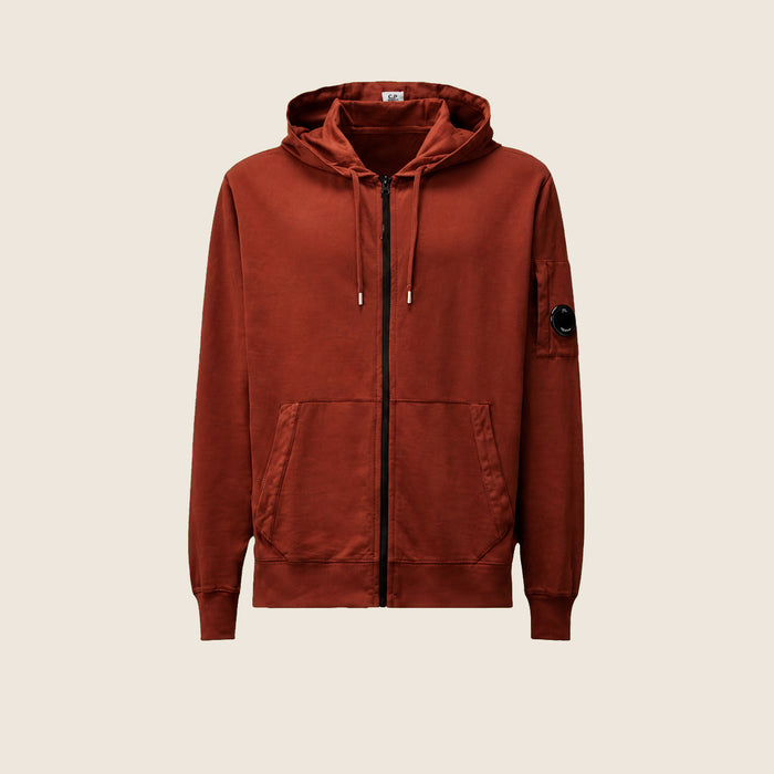 Sweat zippé CP Company — Terracotta