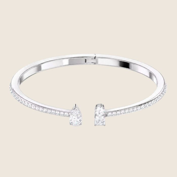 Bracelet Swarovski — Jonc argent