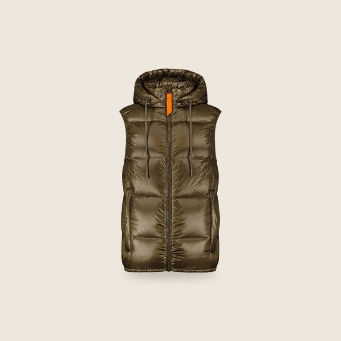 Doudoune sans manches Gertrude + Gaston — Kaki