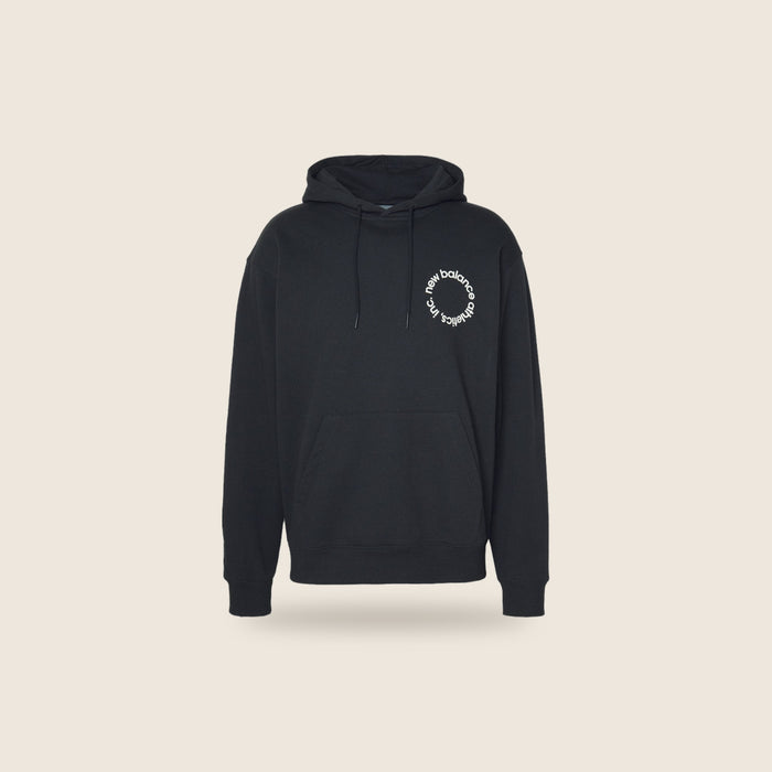 Sweat à capuche New Balance — Noir logo cercle