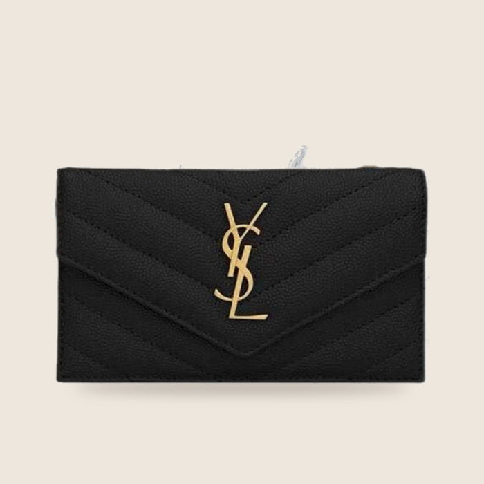 Pochette Yves Saint Laurent — Noir matelassé