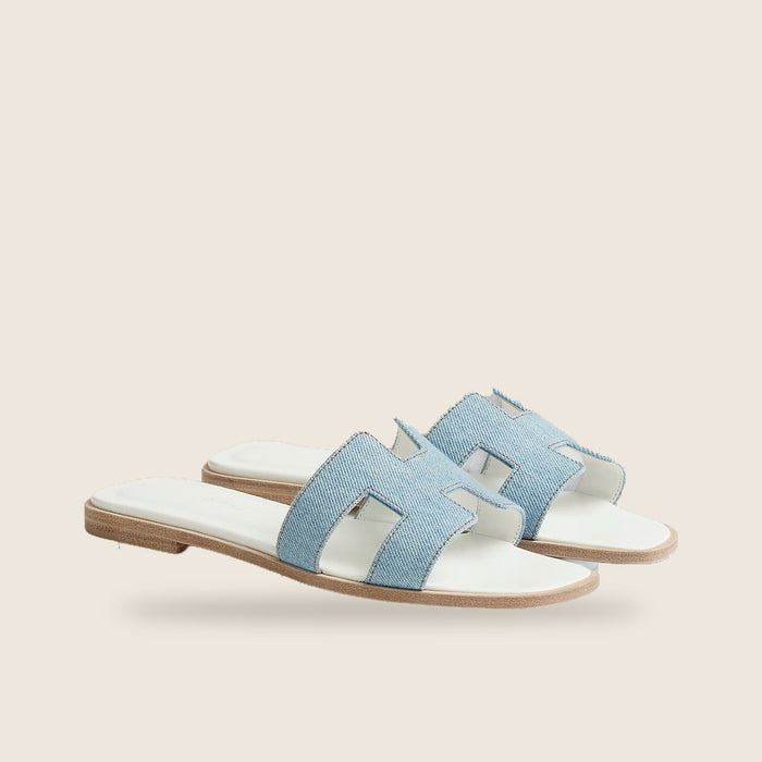 Claquette Hermes — Bleu